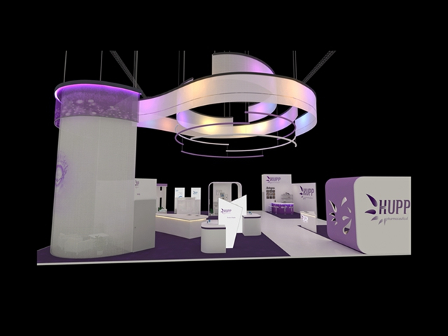 M series system Manufacturing drug  trade show booth