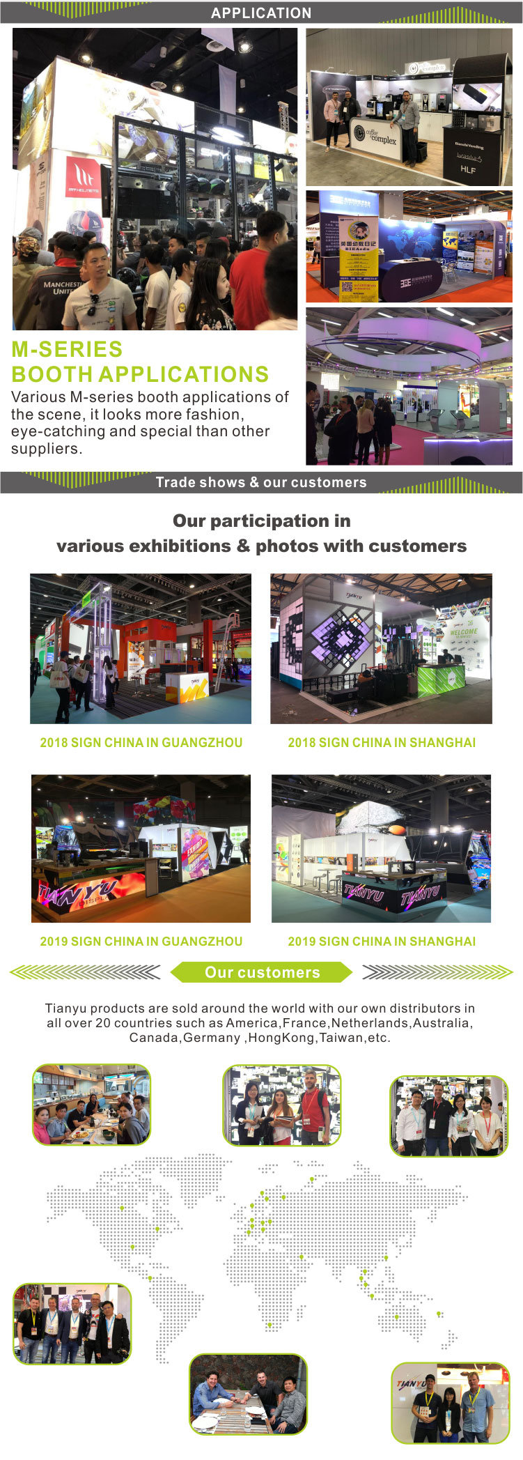 2019 Jiangmen 3 X 6m Booth Graphic Designing Cosmetic Advertising Exhibition Stand