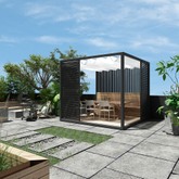 Roof Sunroom Pergola-Aluminium Exterior Concept 10X15,10x10,15x30 Deck Enclosure Bbq Gazebo Pergola