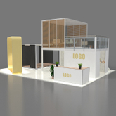 Display Stand Show Exhibition Trade Stands Exhibit Expo Builder 3X3 For Sale And Lease Convention Aluminum Two Storeys Booth