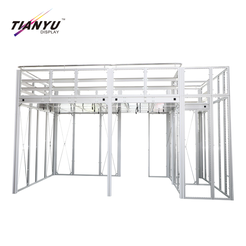Tianyu Custom Modular Two Story Tradeshow Booth Aluminum Double Deck Booth