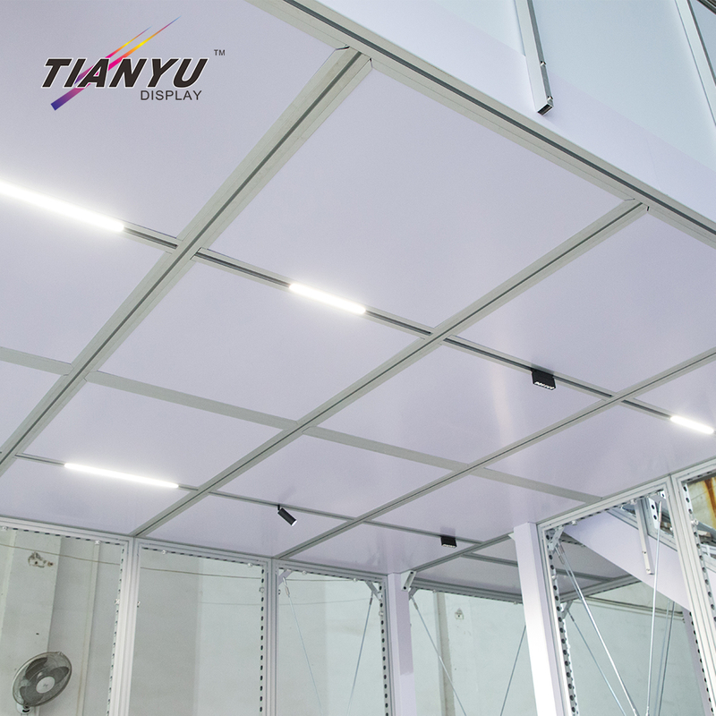 Tianyu Recycle Heavy Duty Aluminum Two Story Exhibit Stand Custom Double Deck Booth Eco- Friendly Trade Show Exhibition