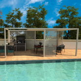 Sunroom Gazebo 8 Four Season Waterproof Instant Up Aluminium S Living By Pergola Prefab On Deck Bbq Pavillion