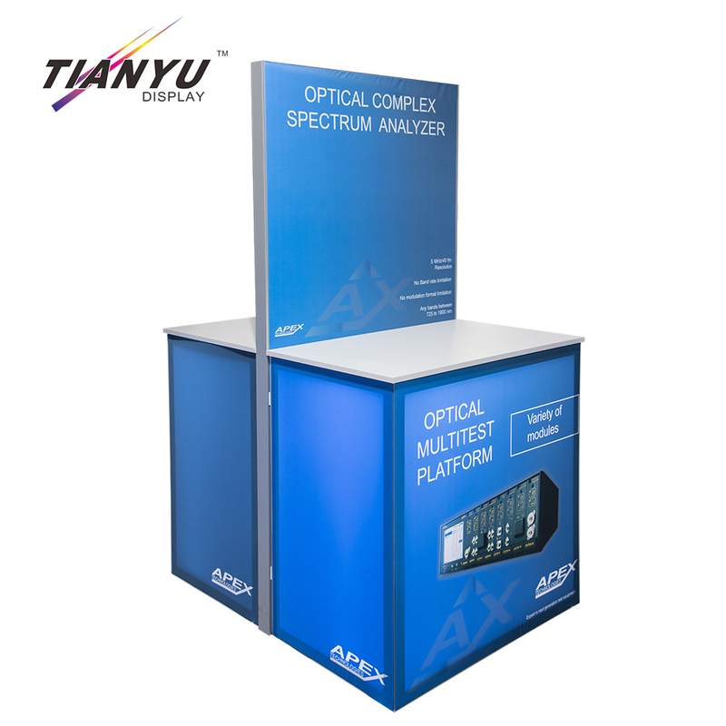 Tianyu Custom Tension Fabric Counter Table Eco-friendly Trade Show Booth Exhibition Stand