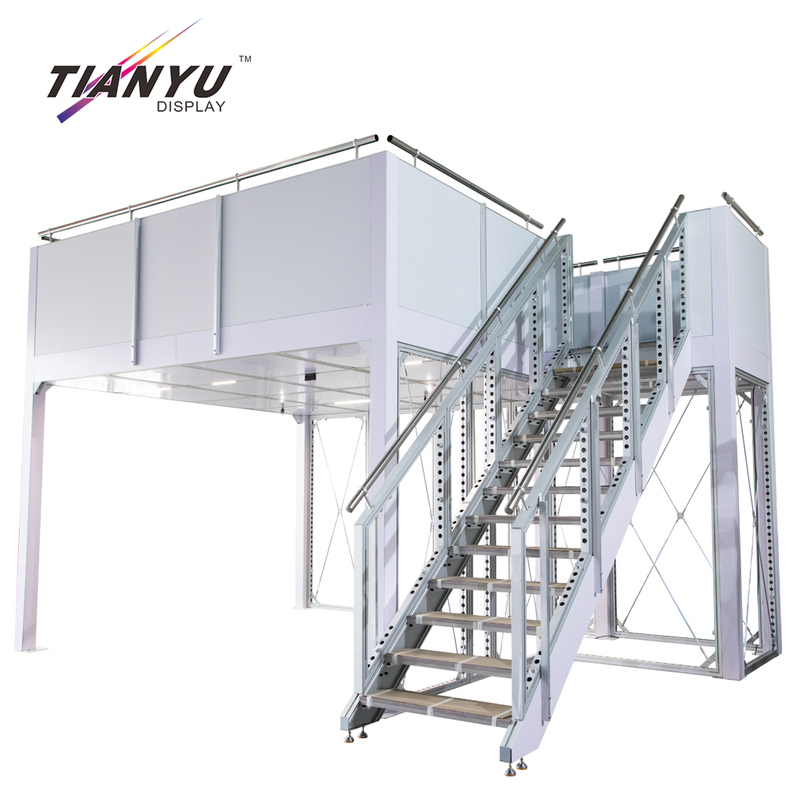 Tianyu Custom Modular Two Story Tradeshow Booth Aluminum Double Deck Booth