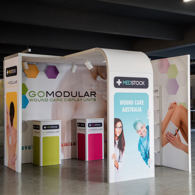 offer free 3D booth design new style fashion future trend 3x6 modular advertising display exhibition booth stand