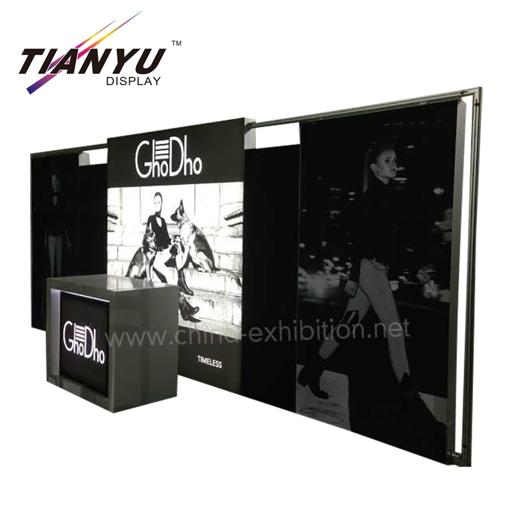 3X6m (10X20FT) Trade Show Exhibition Modular Booth Backdrop Display Stands