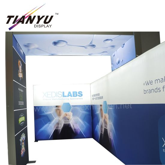 OEM Exhibition Booth Used Trade Show Booth TV Exhibition Stand with LED Light