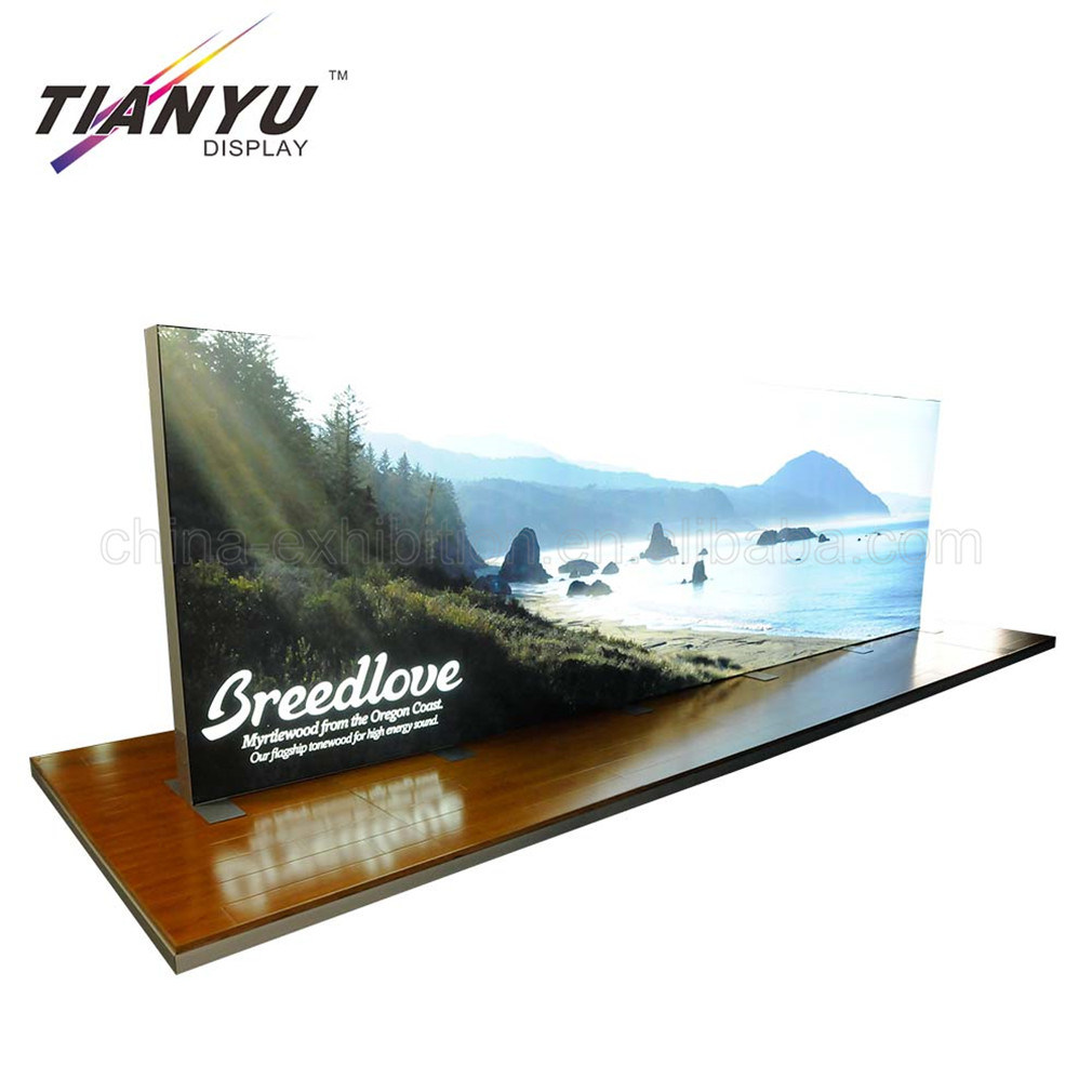 Advertising Guitar Exhibition Booth Partition Trade Show Slat Wall