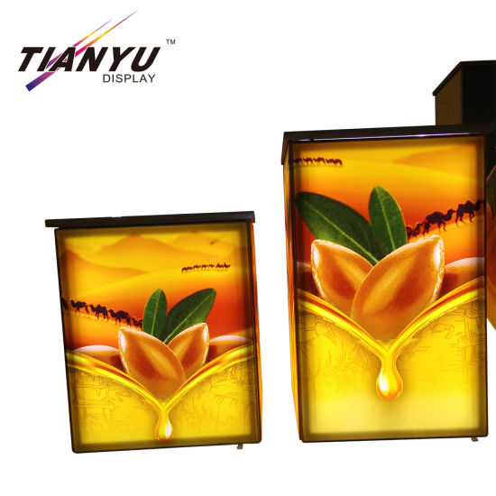 Portable Exhibition Fabric Display Counter / Foldable Display Cabinet