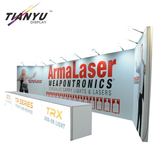 Modular LED Light Box Exceptional Quality Custom Printing 3X6 Custom Exhibition Booth Design