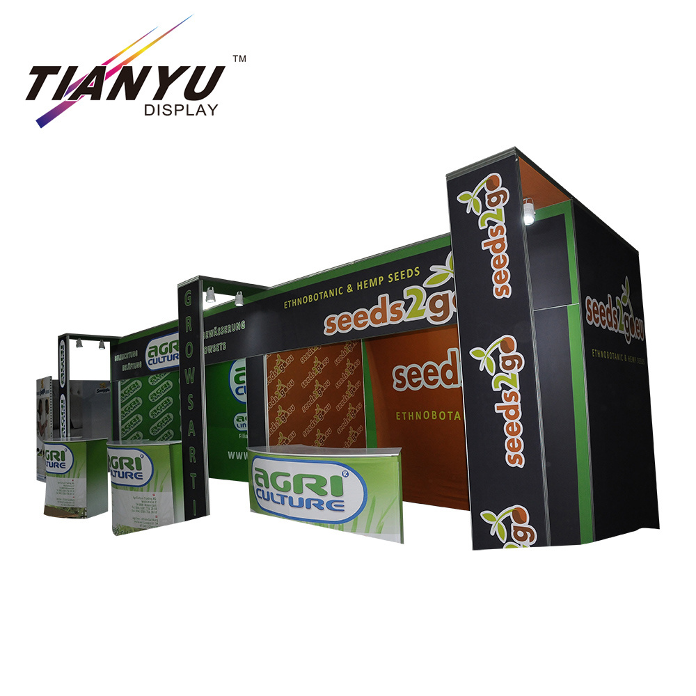 Advertising Tension Fabric Aluminum Frame Customized Portable Exhibition Booth