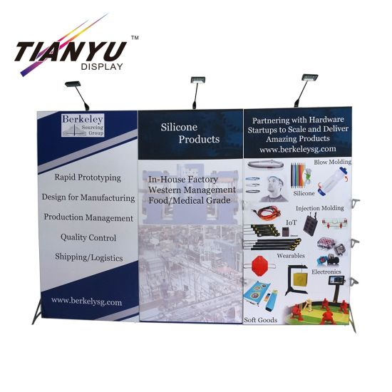 Folding DIY Exhibition Booth PVC Backdrop Wall Magnetic Pop up Display Banner