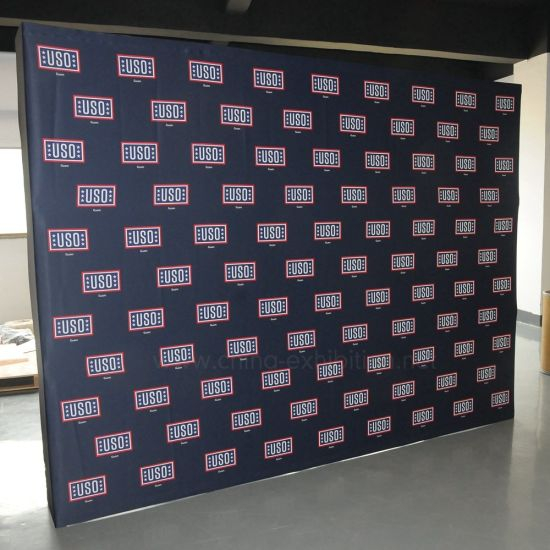 Cost Effective Graphic Mural Pop up Booths for Advertising Display