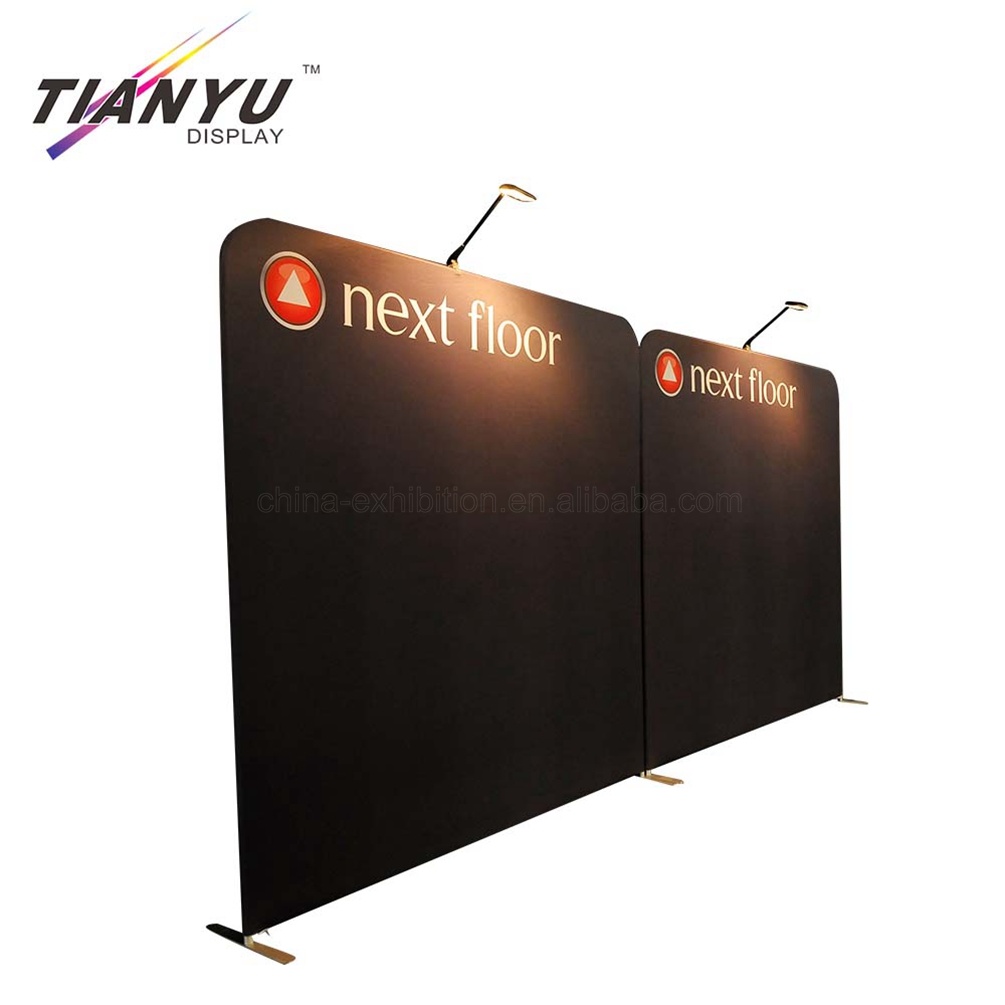 Wedding Events Tension Fabric Backdrop Panels / Aluminum Frame Trade Show