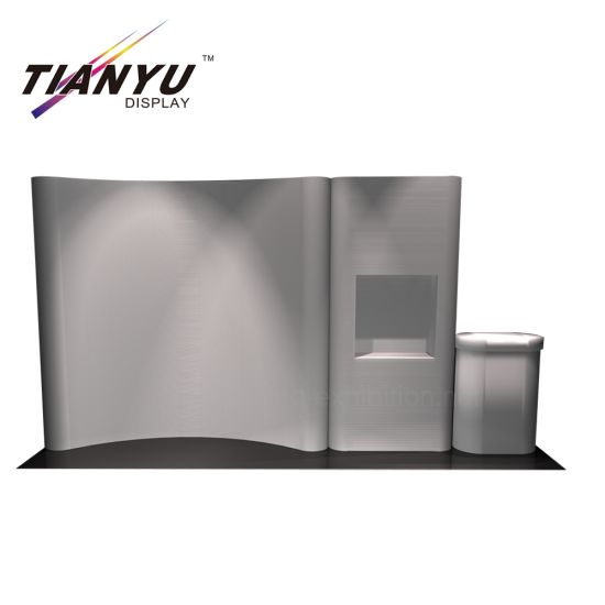 Customized Newly Innovative Booth Exhibit Display 3D Pop up Stand Banner Display