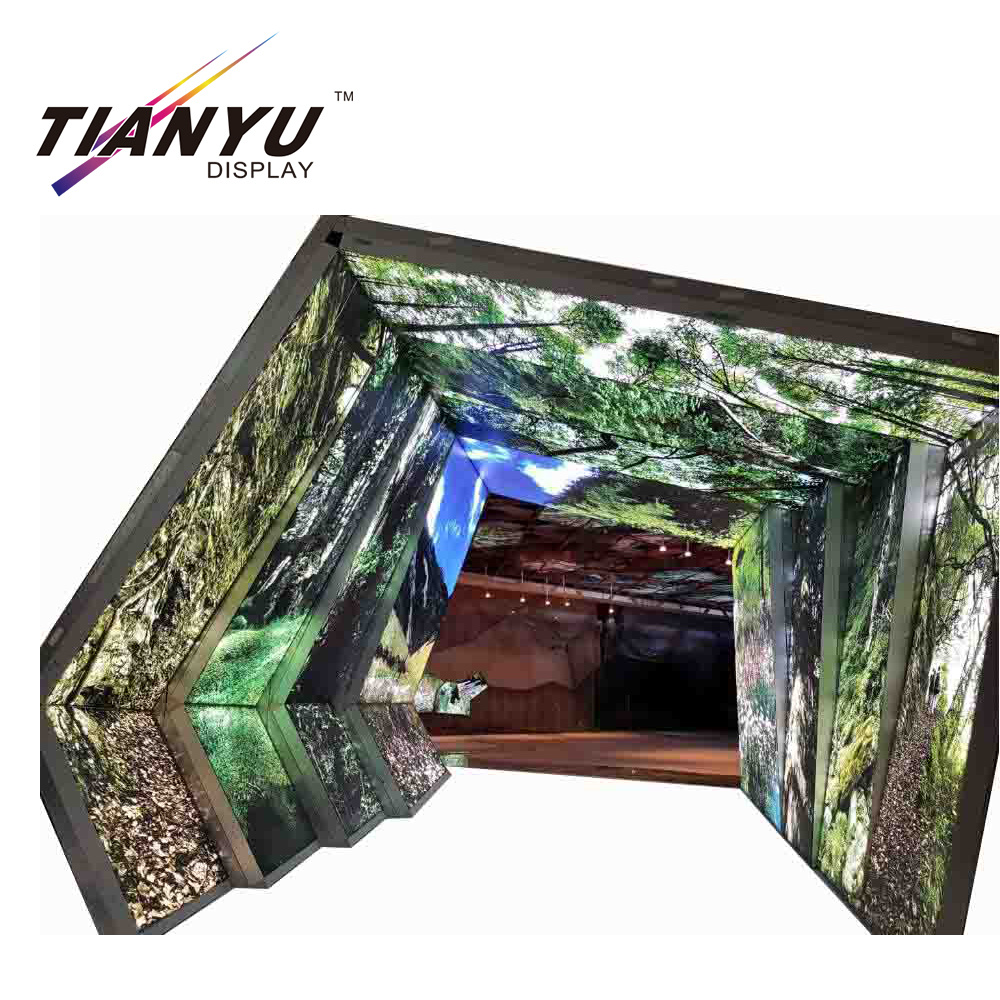 Custom Free Standing LED Light Box Arch Car Display Backlit Trade Show Booth