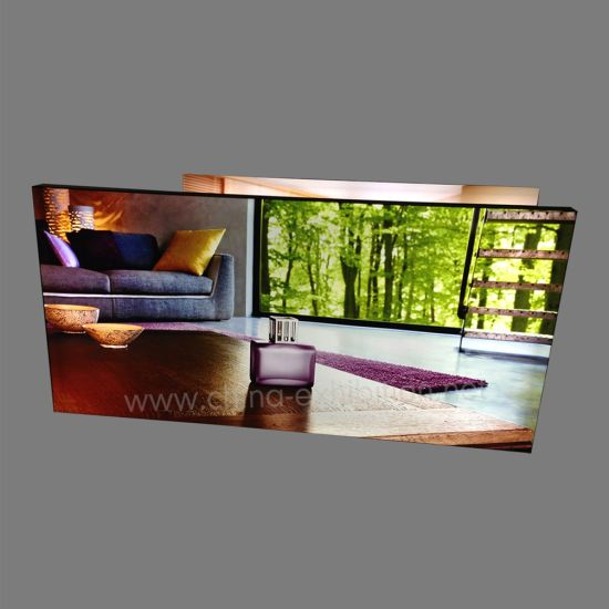 Indoor Advertising Backlit Display LED Fabric Light Box Wall