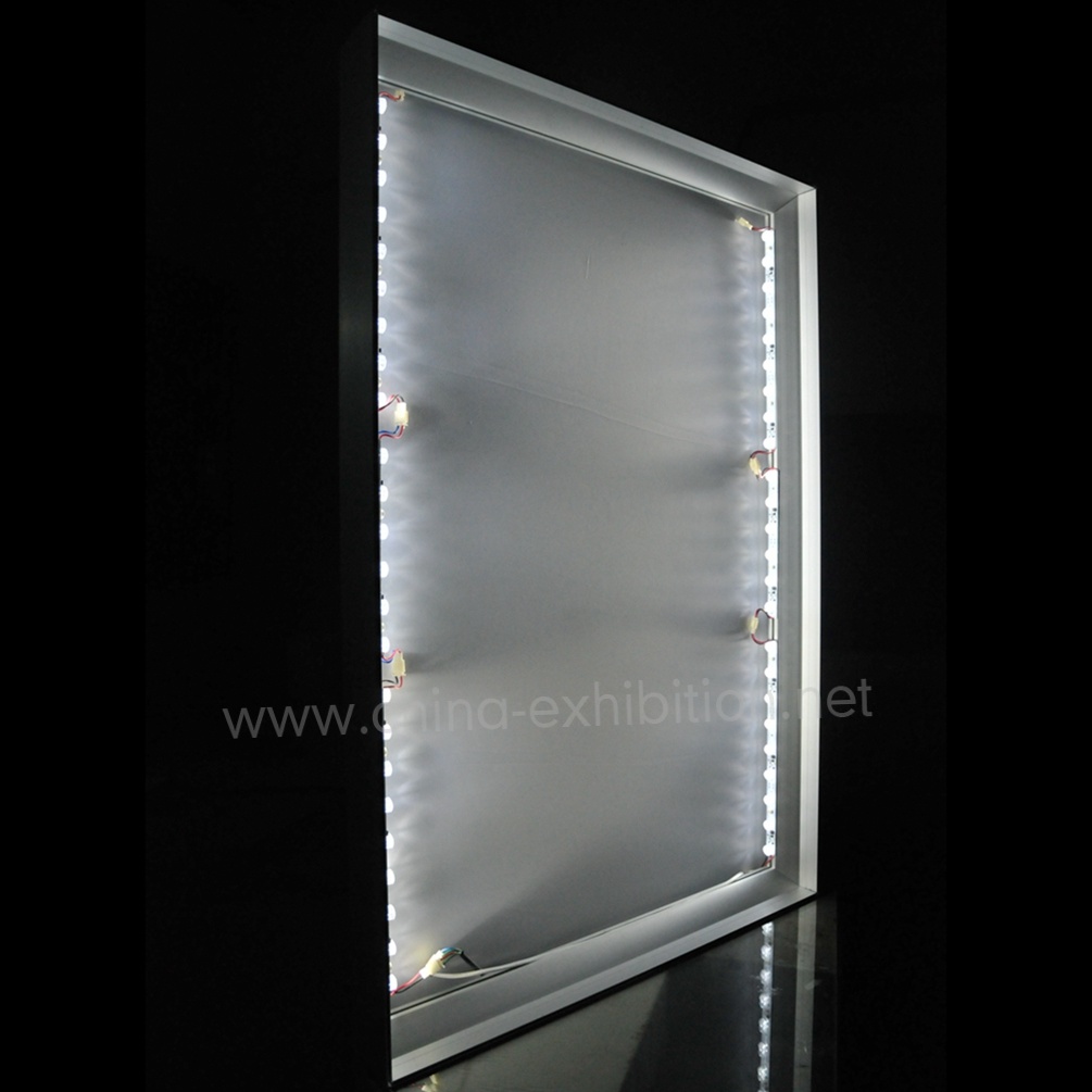 China Exhibition Tradeshow Two Sides Frameless Free Standing Fabric Light Box