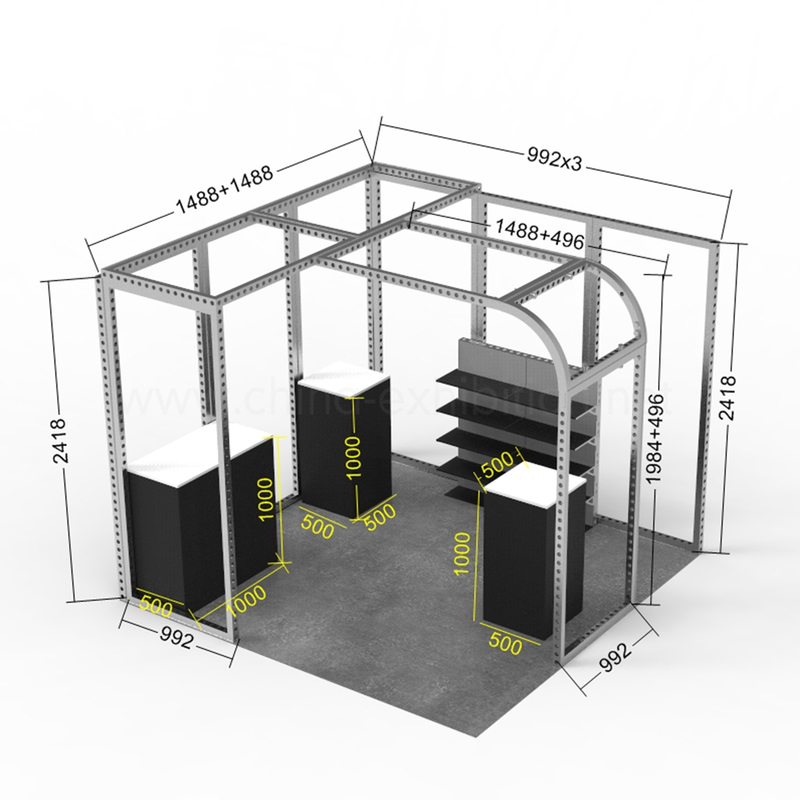 Custom Exhibition Booth Design Tradeshow Displays For National Convention exhibition booth