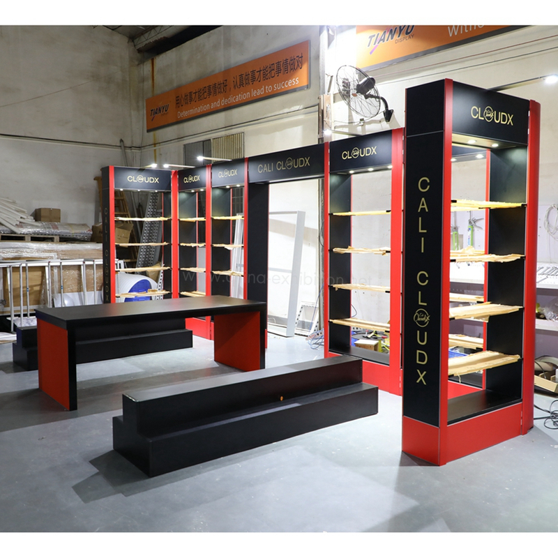 Advertising Modular Aluminium Profile Floor Standing Trade Show Booth 20X20