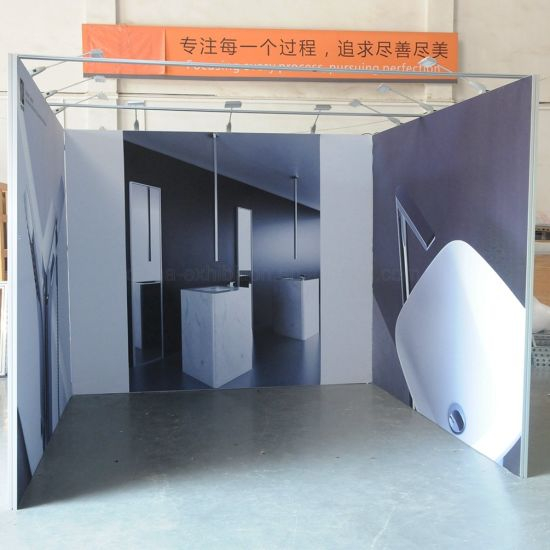 Custom Printing Advertising Display 3X3 Aluminum Exhibition Booth Design