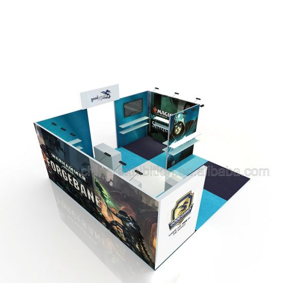 Exhibition Booth Stands Design Trade Show Stand with Displays Show Room
