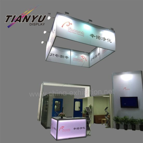 Fashion Top Trade Show Stand Aluminum Extrusion 6X6 Exhibition Booth