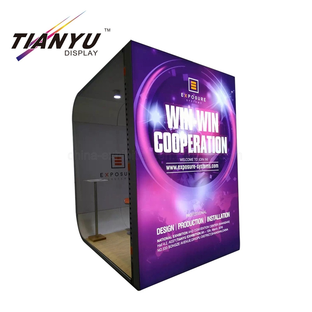 Offer Curved Exhibition Booth Stands Free 3D Design in Two Workdays