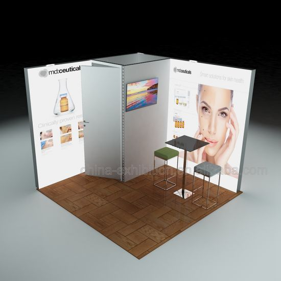 Factory Supply 3X6 Installation Hot Selling Fashion Modular Exhibition Booth Display