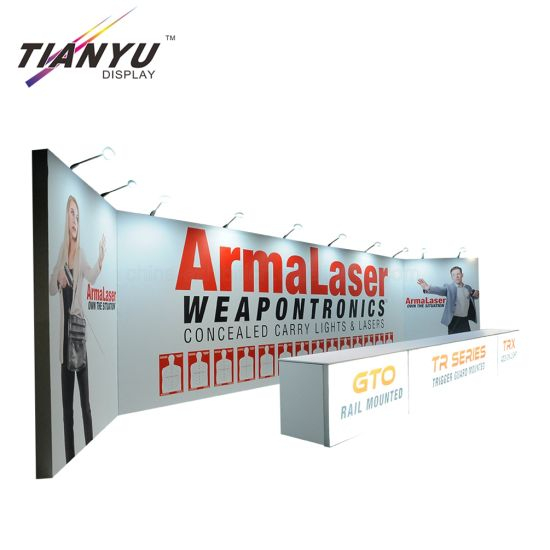 Modular LED Light Box Exceptional Quality Custom Printing 3X6 Custom Exhibition Booth Design