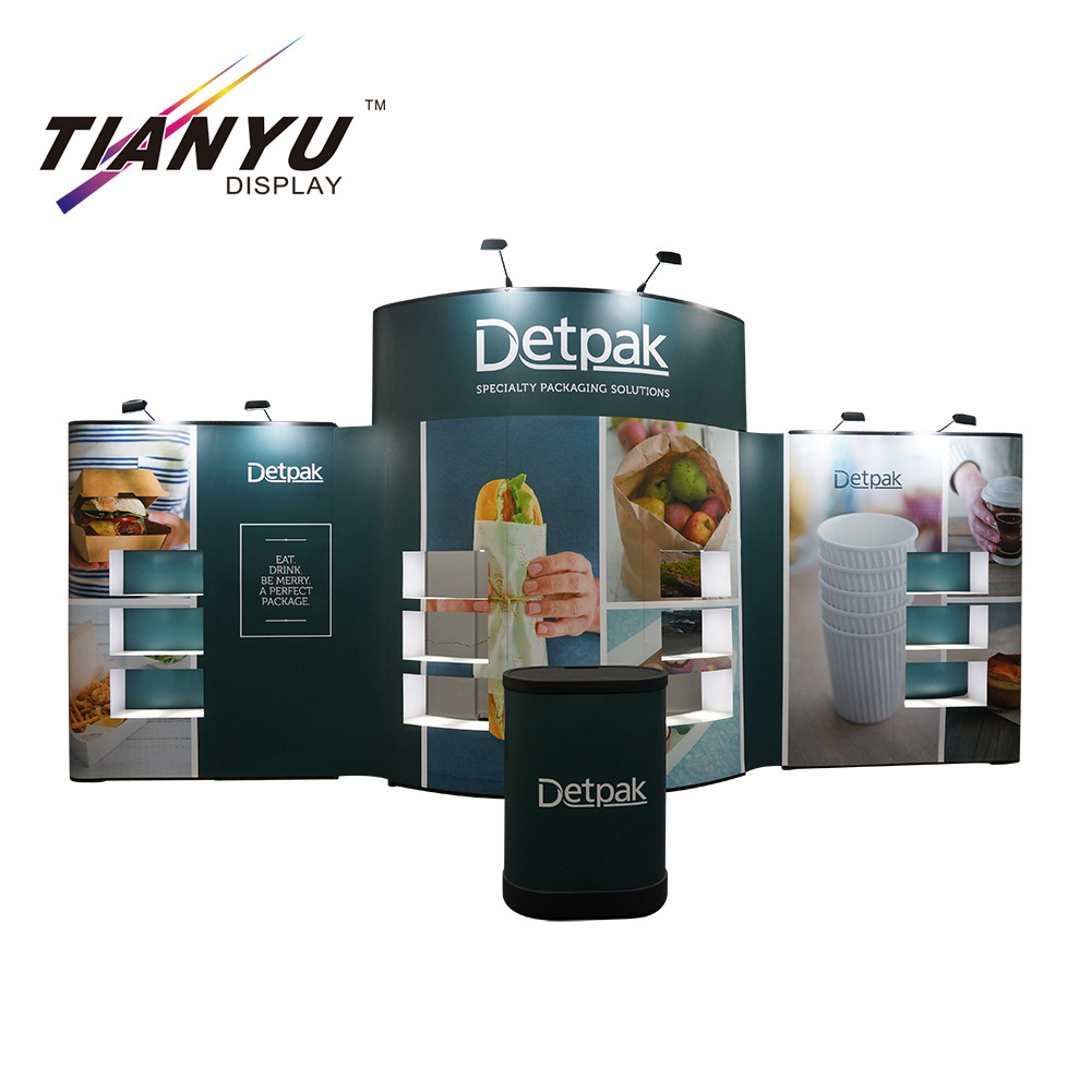 Customized Straight and Cover Aluminum Pop up Banner Stands