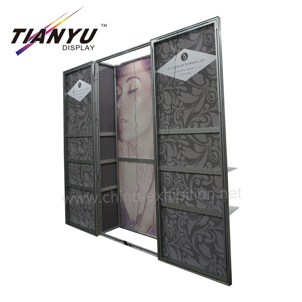 Customized Snow Mountain Fabric Lighting Box 3X3m Exhibit Displays Trade Show System