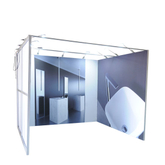 Wholesale Custom Printing Curved Trade Show Portable Booth