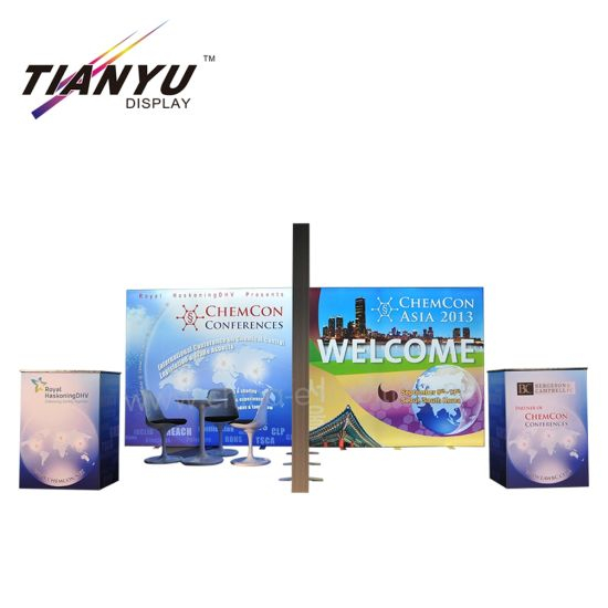 Customized Double Face LED Fabric Light Box Lighting Exhibition Booth Tradeshow Display