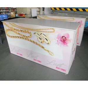 Custom Design Printing Portable Aluminum Trade Show Equipment Table Stand Promotion Counter