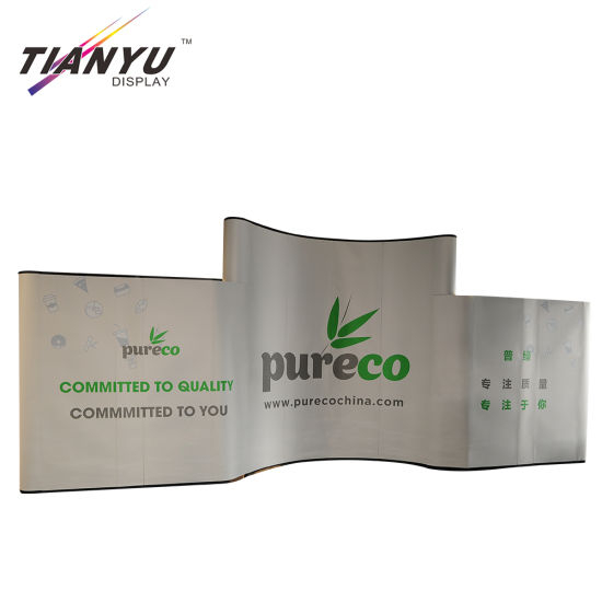 Aluminium Alloy/Metal Magnetic Fabric Pop up Display Banner Stands Outdoor Pop up Display Stand