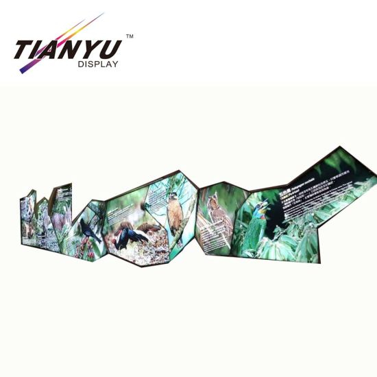 Tian Yu Do Custom Exhibition Booth Design Used in Different Shape Aluminum Fabric LED Light Box