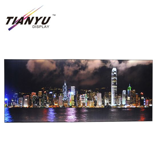 Customized 100mm Aluminum Profile Backlit LED Seg Frameless Fabric Light Box