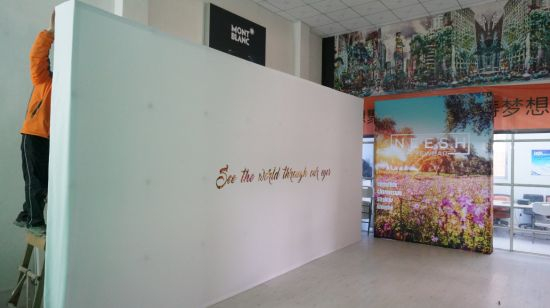 Custom Printing Road Side Promotional Pop up a Frame Fabric Banner