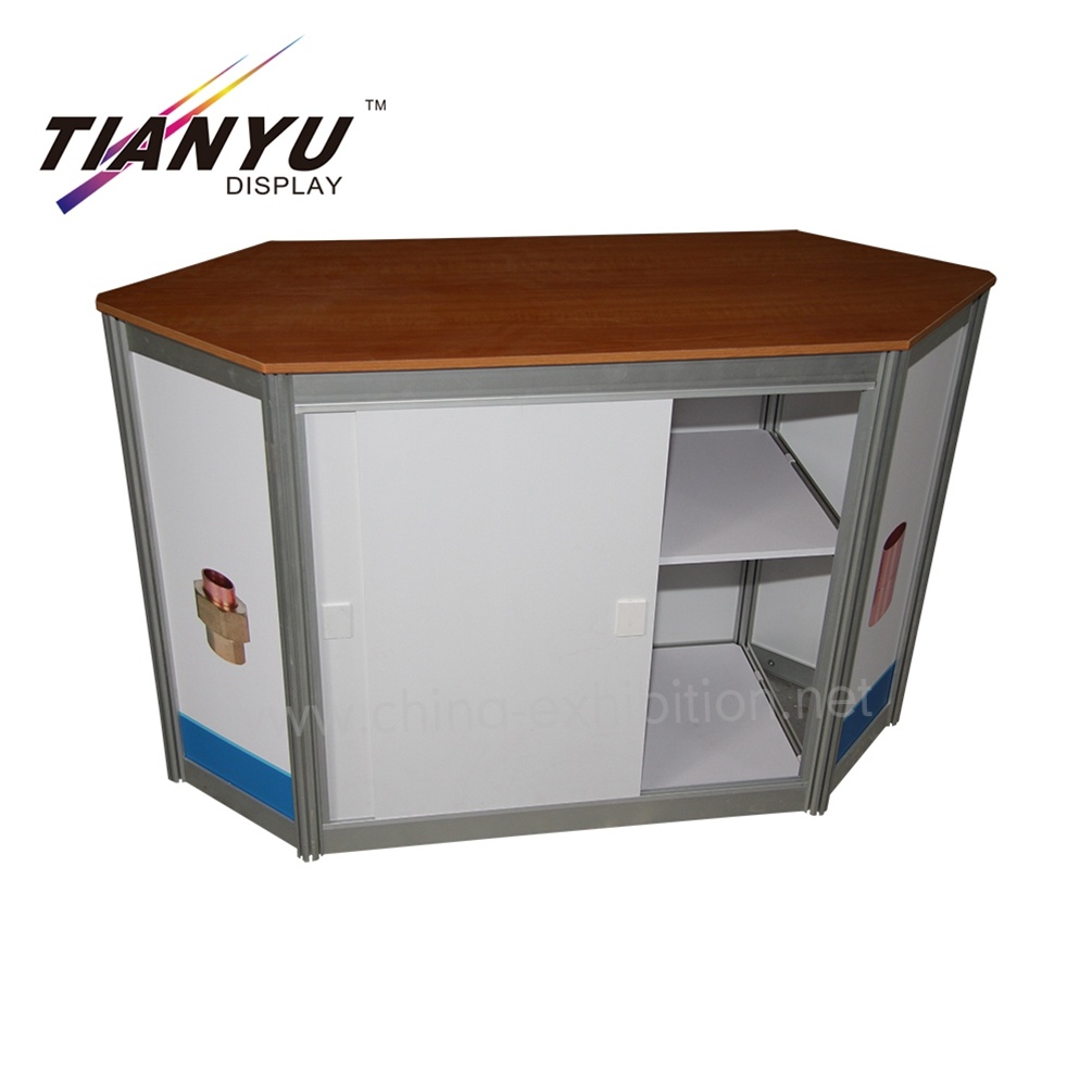 High Quality Portable Exhibition Mobile Table Promotional Counter