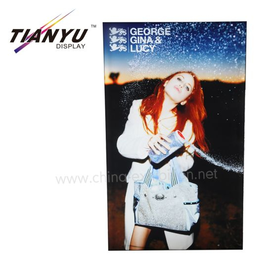 Shopping Mall Frameless Aluminum Profile Advertising Fabric LED Light Box