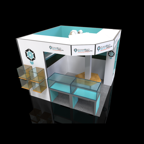 10ft Reusable cheap small tradeshow exhibition for booth display