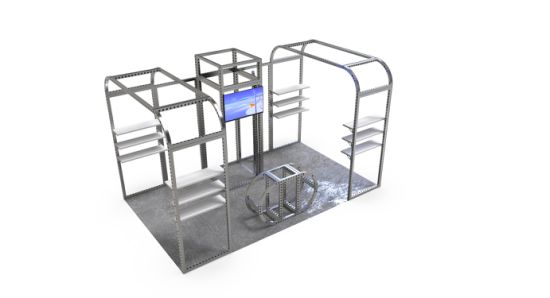 10 X 20 Aluminium Profile China Free Standing Trade Show Contractor for Modular Exhibition Booth