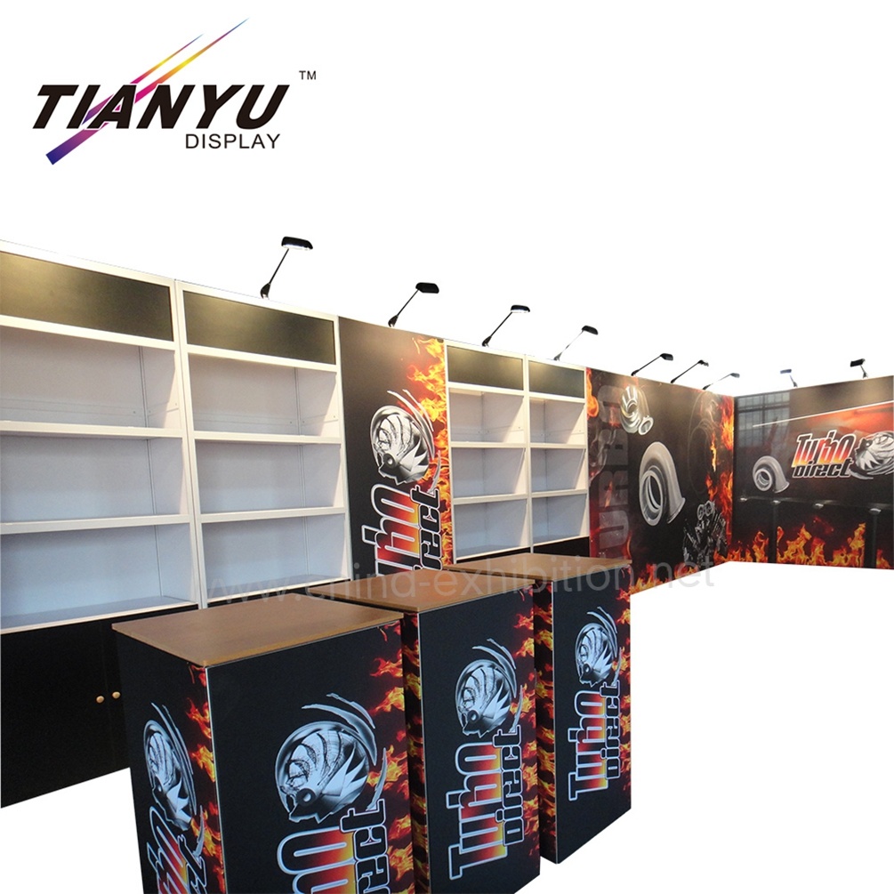 4X8m Custom Exhibition Booth Design with Acrylic Panel