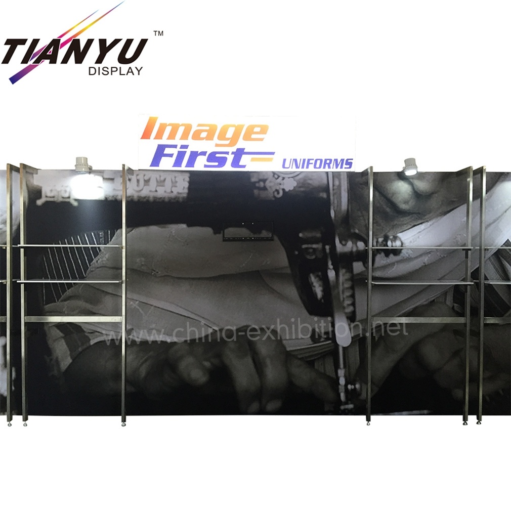 Portable Sales Clothes Aluminum Exhibition Booth System Customize Design