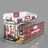 4X8m Trade Show Stand Easy to Assemble Portable Modular Custom Exhibition Booth Design