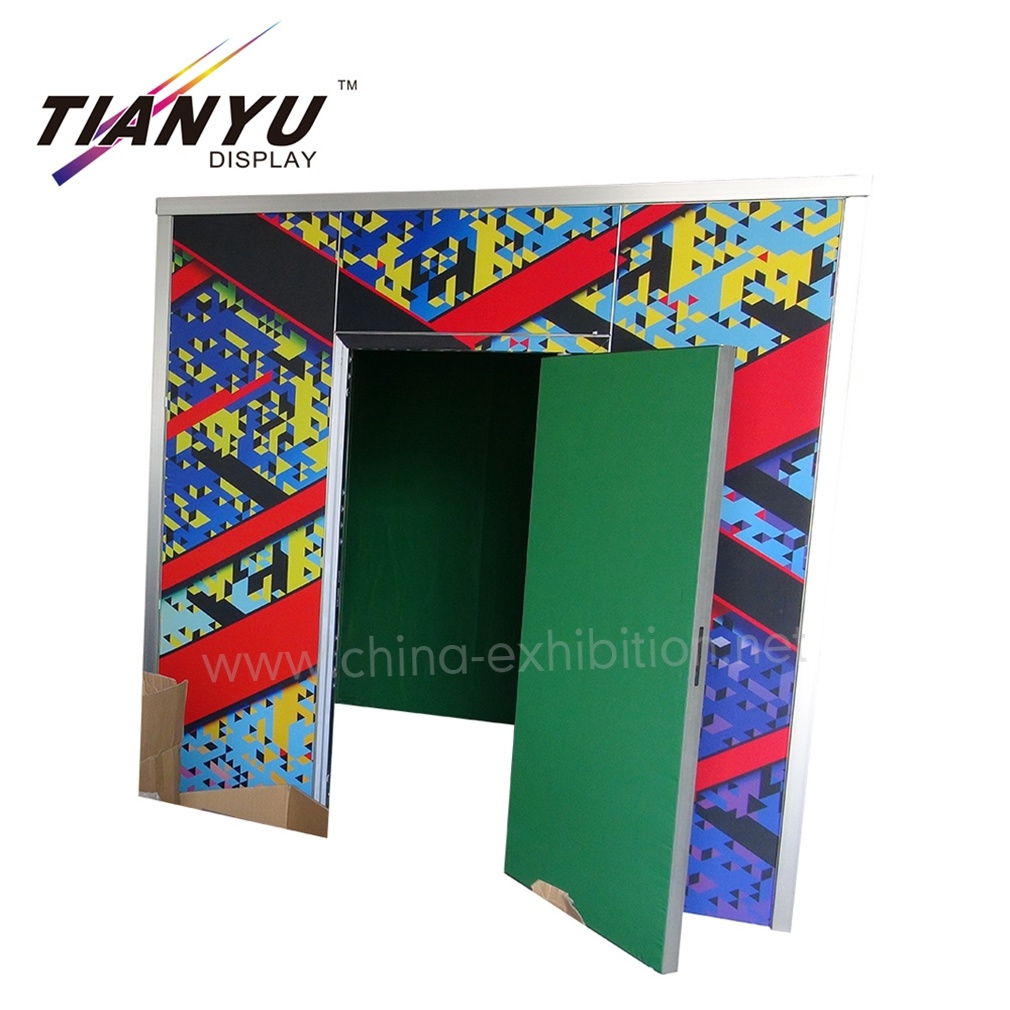 Easy Assemble 3X3 Specific Island Modular Portable Exhibition Booth Stand Show with Door & Storage