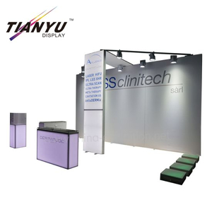 China Manufacturer Fabric Fair Advertisement Simple 20FT Exhibition Booth Stand