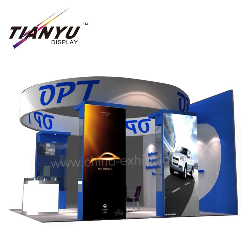 Professional Exceptional Custom 20X20 Circle Shape Exhibition Booth for Sale